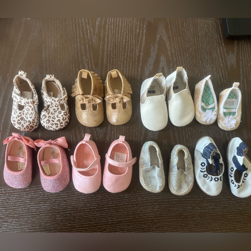 Baby girl shoe lot!